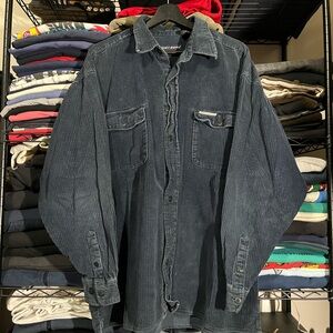 Point Zero Dark Navy Corduroy Shirt Jacket
